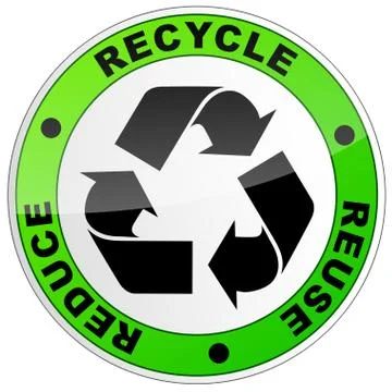 Recycle round sign Stock Illustration