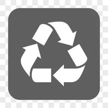 Recycle Rounded Square Button Stock Illustration