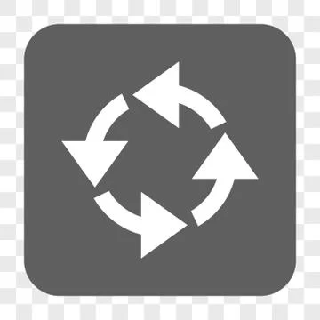 Recycle Rounded Square Button 스톡 일러스트