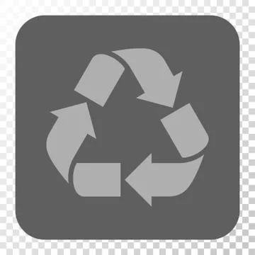 Recycle Rounded Square Button 스톡 일러스트