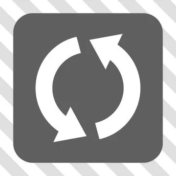 Recycle Rounded Square Button Stock Illustration