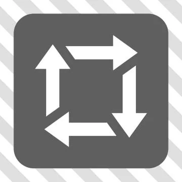 Recycle Rounded Square Button 스톡 일러스트