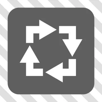 Recycle Rounded Square Button イラスト素材