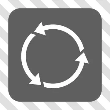 Recycle Rounded Square Button Stock Illustration