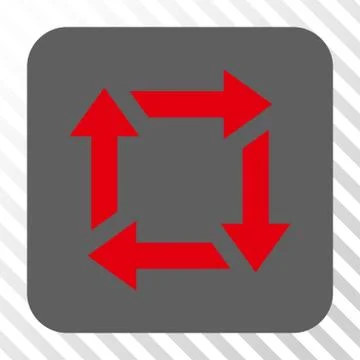 Recycle Rounded Square Button 스톡 일러스트