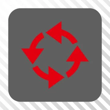 Recycle Rounded Square Button イラスト素材