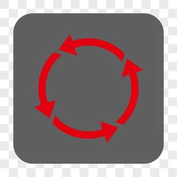 Recycle Rounded Square Button Stockillustratie