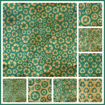Recycle. Seamless pattern. Recycle. Seamless abstract background. Abstract... Foto stock