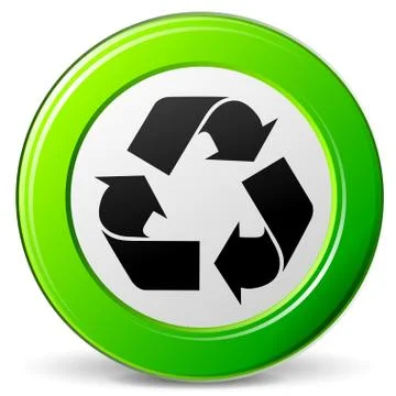 Recycle sign icon Stock Illustration