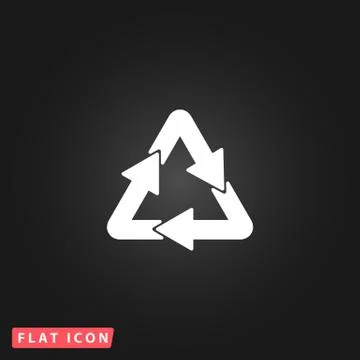 Recycle sign isolated on  background Stock Illustration