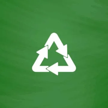 Recycle sign isolated on  background Stock Illustration