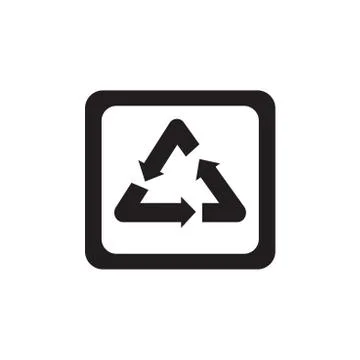 Recycle sign isolated Stock Illustration