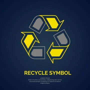 Recycle sign isolated. Stock Illustration