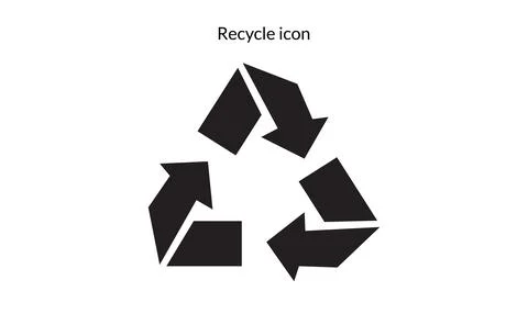 Recycle sign isolated on white background Stock Illustration