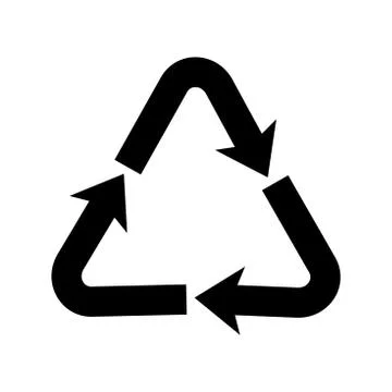 Recycle sign vector graphics design. Stock Illustration
