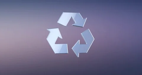Recycle Silver 3d Icon Stock Footage 69778864