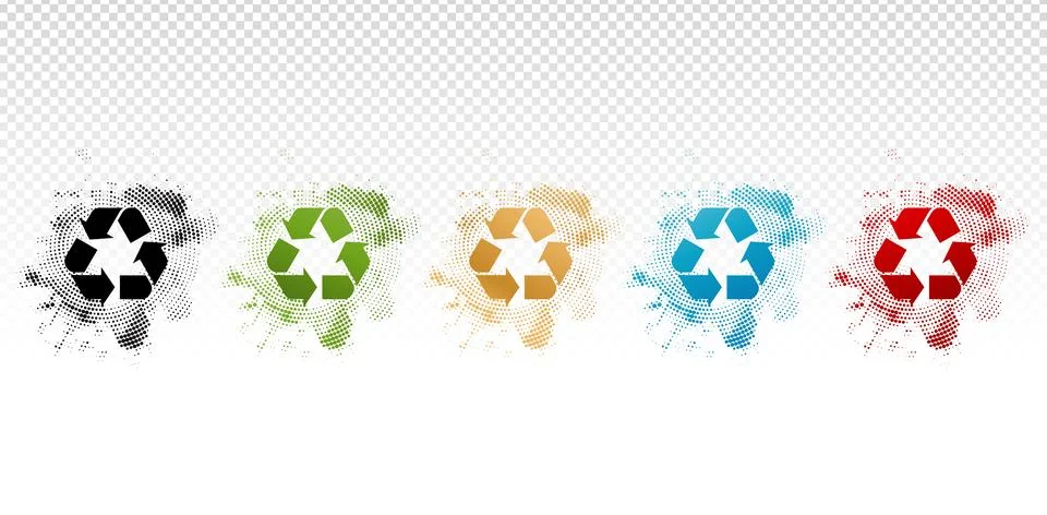 Recycle spread dods Stock Illustration