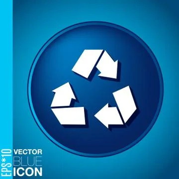Recycle symbol. environmental icon arrow Illustrazione stock