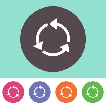 Recycle symbol icon Stockillustratie