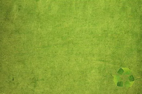 Recycle symbol on the paper texture background Stock Illustration