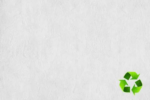 Recycle symbol on the paper texture background Stock Illustration