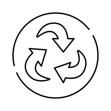 Recycle symbol representing eco friendly environmental sustainability concept Stock Illustration