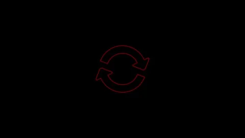 Recycle symbol, three circle arrows icon, black isolated on white background, Stock Footage 306557886