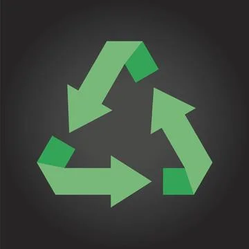 Recycle Symbol Vector Modern flat design vector recycle symbol in various ... Stock Photos