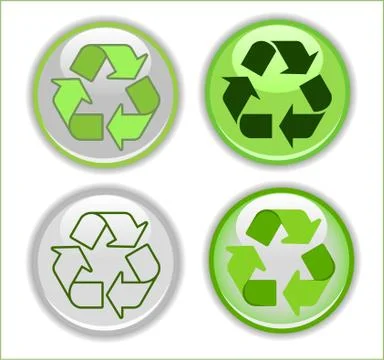 Recycle symbols, vector Stock Illustration