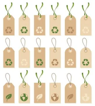Recycle tags Stock Illustration