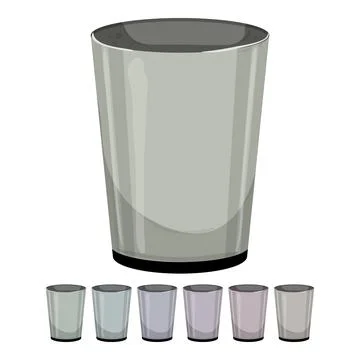 Recycle trash bin garbage cartoon vector graphic Stock Illustration