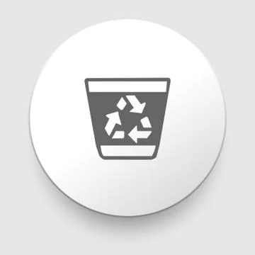 Recycle trash can vector illustration Stock Illustration