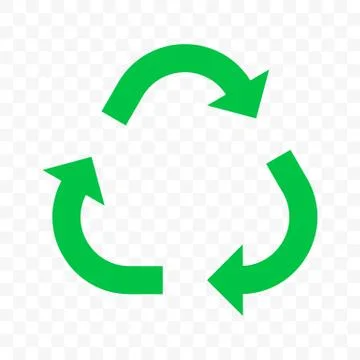 Recycle vector arrow icon. Eco waste reuse or bio recycle triangle three arro Illustrazione stock