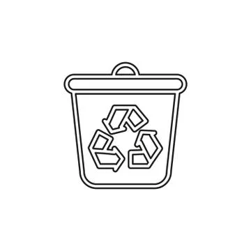 Recycle vector icon Stock Illustration