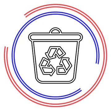 Recycle vector icon Stock Illustration