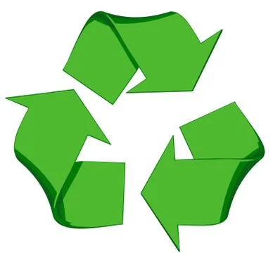 Recycle Vector Symbol Isolated on White Stock Illustration