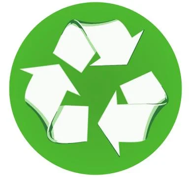 Recycle Vector Symbol Isolated on White Stock Illustration