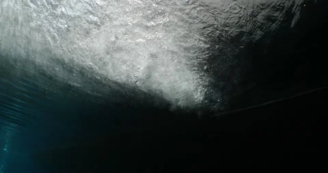 Recycle water for ccoling the engine underwater shot Stock Footage 164318704
