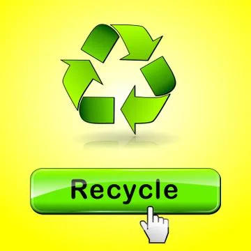 Recycle web button Stock Illustration