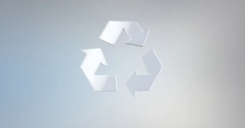 Recycle White 3d Icon Stock Footage 66781846