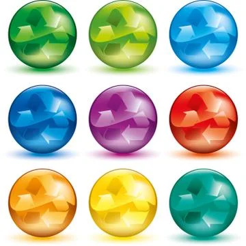 Recycle_sphere Stock Illustration