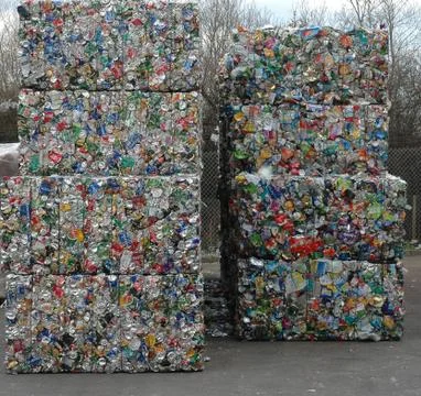 Recycled Cans 2 Stock Photos
