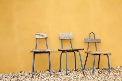 Recycled Design Chairs Stock Photos