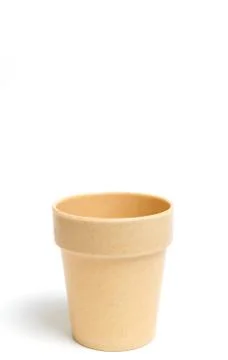 Recycled materials biodegradable tree pot Foto stock