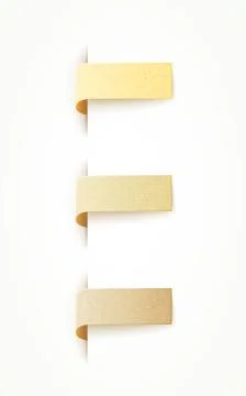 Recycled paper label set Illustrazione stock