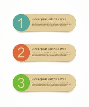 Recycled paper label set Illustrazione stock