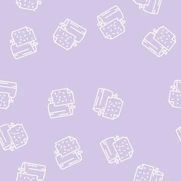 Recycled paper line seamless pattern 库存插图