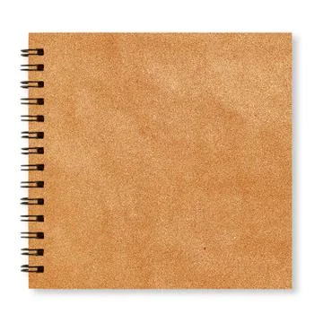 Recycled paper notebook front cover Stock Illustration