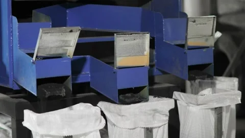 Recycled plastic waste materials, which have been processed to be used again as Stock-Footage 334661898