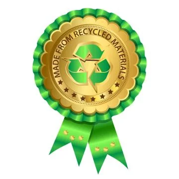 Recycled rosette Stock Illustration